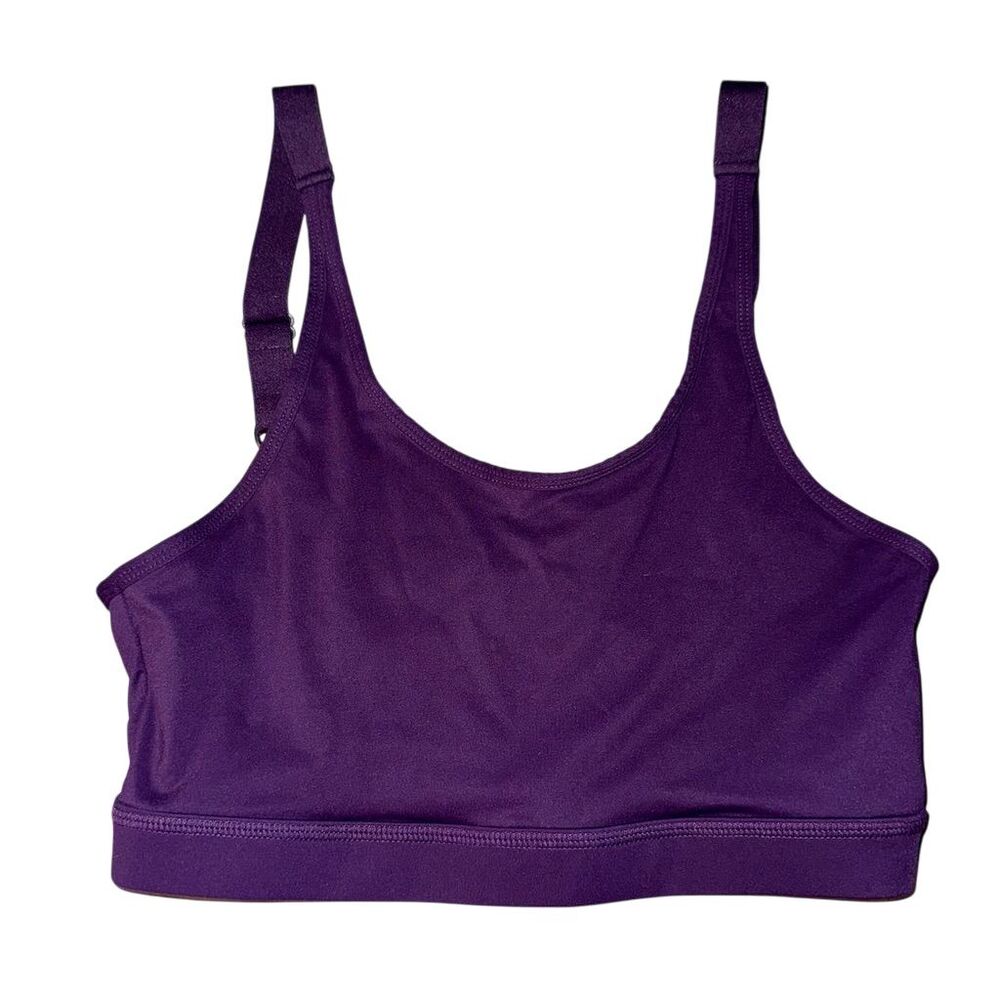 Vie Active Women's Medium Purple Sports Bra Strappy Back Yoga Pilates